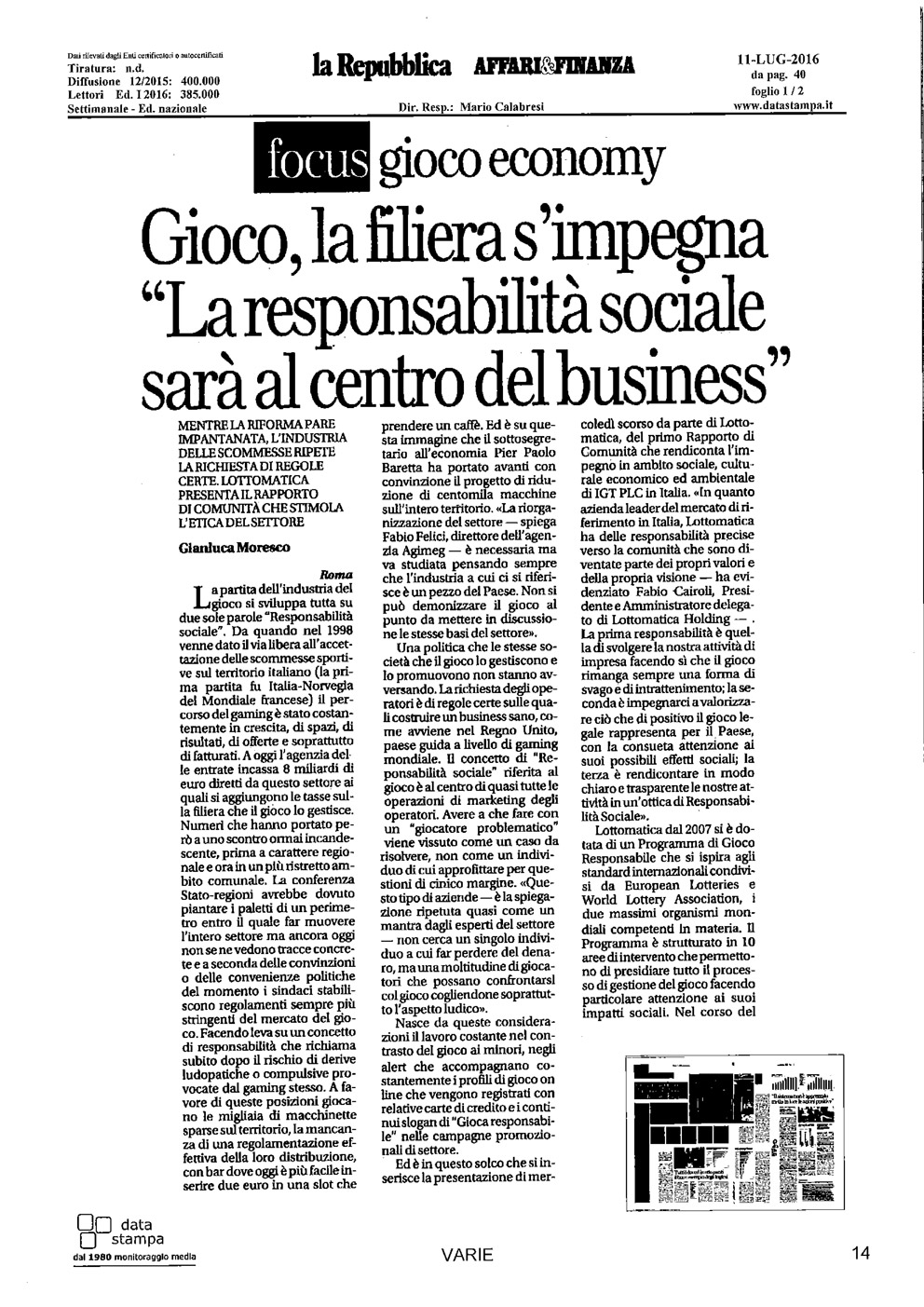 Rassegna Stampa 19